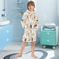 thumbnail image 5 of FORMRS Niños Bathrobe Unisex Hooded Robe Soft Plush Pajamas Sleepwear, Size 4-6T, Christmas Gift Pattern, 5 of 7