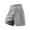 Gray, variant on IYTR Men's Athletic Shorts Elastic Waist Drawstring Gym Running Shorts Solid Color Sports Sweat Short Pants (Black,M)