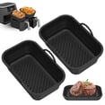 thumbnail image 1 of POINTERTECK Friteuse à Air Chaud Silicone Pot 2Pcs Résistant à la Chaleur Antiadhésif Friteuse à Air Silicone Doublure Pliable pour Four Friteuse à Air Micro-Ondes, 1 of 10