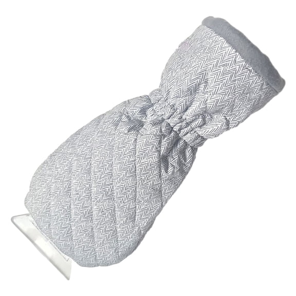 Ice Scraper Mitt with Glove for Car Windshield, Snow Remover with Fleece Lining and Foam Grip, Winter Ice and Frost Removal Tool for Vehicles
