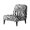 Zebra Pattern, variant on HELLHERO Dustproof Armless Accent Chair Washable Cover Elastic Bottom Decorations Armless Accent Chair Cover for Living Room, Hummingbird Floral Design