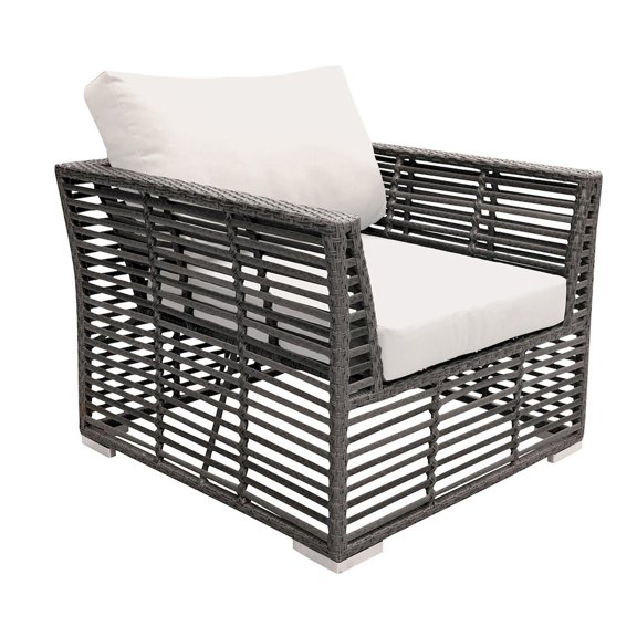 Panama Jack Outdoor Panama Jack Graphite Lounge chair with Cushions