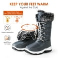 thumbnail image 2 of DREAM PAIRS Women's Winter Waterproof Warm Faux Mid Calf Snow Boots Outdoor Hiking Boots, 2 of 5