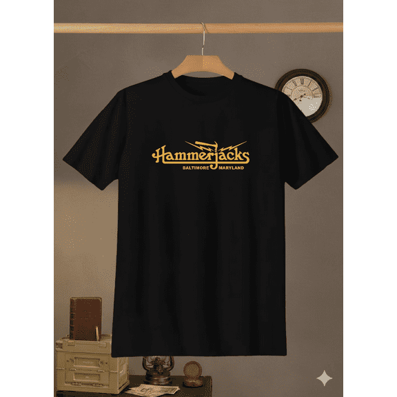 Hammerjacks 70s Vintage Music Venue Nostalgic Graphic Art Unisex T- V41201 up to size 5XL