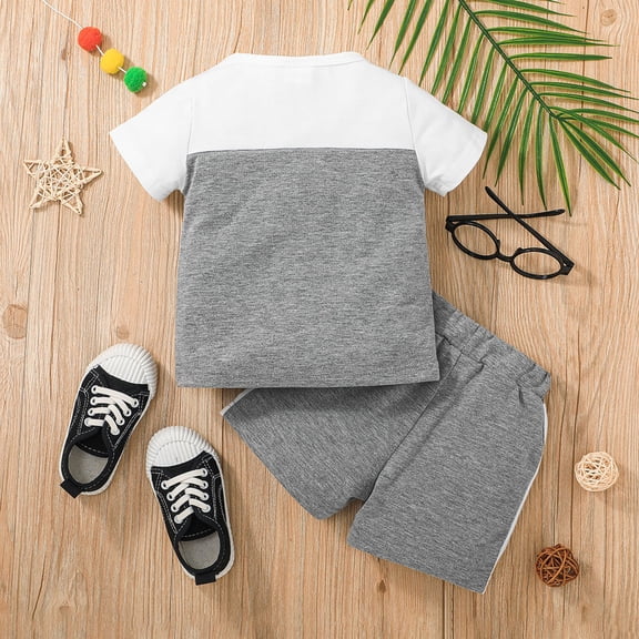 Vedolay Girls Summer Shorts Sets Girls Summer T-Shirt and Shorts Set Girls Summer Clothes 2023 Summer Outfit,White 6-9 Months