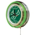 thumbnail image 2 of University of South Florida 15" Double Neon Wall Clock, 2 of 5
