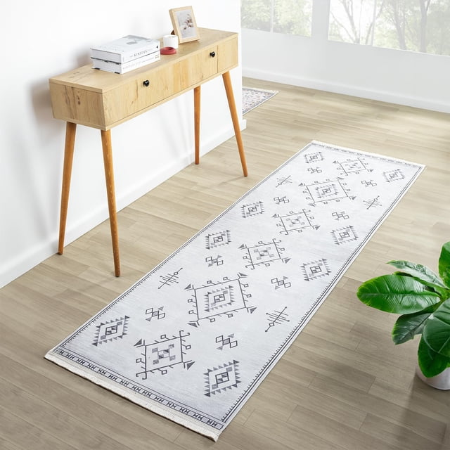 BY COCOON 2'x10' Runner Rug| Carpet Runner Kitchen Rug Kitchen Runner Washable Rug Entryway Rugs Hallway Runner Runners Rugs for Hallway Non Slip Kitchen Carpet (80 Cm x 305 Cm)