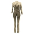 thumbnail image 4 of Summer Saving Wycnly Womens 2 Piece Blazer Casual Business Open Front Blazer Jacket and High Waist Pants Sets Office Lady Suits Sets under $5, 4 of 6