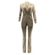 thumbnail image 4 of ICHUANYI Clearance Women's Long Sleeve Color Suit Pants Casual Elegant Business Suit Sets(Khaki, S) ICHUANYI WER2023081404068, 4 of 6