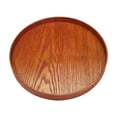 thumbnail image 5 of APLVFFZH Round Wooden Tray Farmhouse Japanese Plate Serving Platter for Room Blank 30cm, 5 of 9