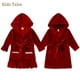 thumbnail image 2 of Navidad niños bebés niñas niño ropa de dormir terciopelo rojo manga larga con capucha chaquetas abrigos ropa de abrigo con bolsillo conjunto de pijamas para niños pequeños, 2 of 4