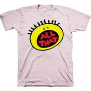 Mens Nickelodeon All That Shirt - Retro Nick All That tee - Classic Nick Graphic T-Shirt (Soft Pink, XX-Large)