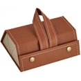 thumbnail image 1 of Leather Sunglasses Storage Box 3-piece Folding Glasses Storage Box (black), 1 of 5