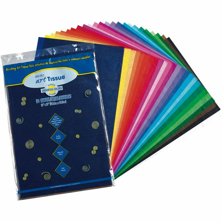 Spectra Art Tissue, 23 lb Tissue Weight, 12 x 18, Assorted, 50/Pack Spectra Art Tissue, 23 lb Tissue Weight, 12 x 18, Assorted, 50/Pack