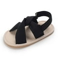 thumbnail image 6 of Odeerbi Baby Infant Boys Girls Sandals Soft Sole Shoes Slip Resistant Prewalker Baby Non Slip Summer Sandals Black, 6 of 9
