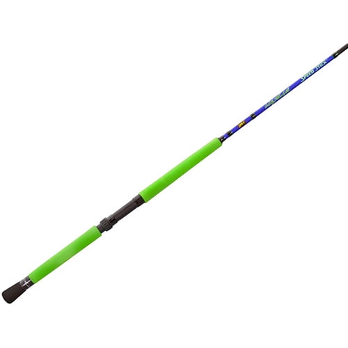 lime green fishing rod