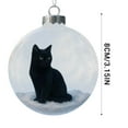 thumbnail image 3 of Weekly flyer karymi Cute Cats 2D Flat Christmas Pendant Feline Theme Tree Ornament Whimsical Animal Holiday Decor Home Decor Summer Savings Summer Savings, 3 of 5