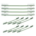 thumbnail image 1 of WEUVEB 50pcs Tomato Cage Connector Green Plastic Trellis Buckle Adjustable for Climbing Vegetables, 1 of 6