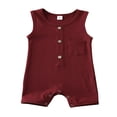 thumbnail image 1 of Body Bébé Fille Garçon Romper une Seule Pièce Combinaison Sans Manches Tenues d'Été, 1 of 6