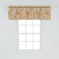 thumbnail image 2 of Ambesonne Floral Window Valance, Spring Theme Flowers Birds, 54" X 18", Apricot Multicolor, 2 of 3