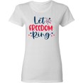 thumbnail image 3 of Inktastic 4th of July Let Freedom Ring with Stars Women's T-Shirt, 3 of 5