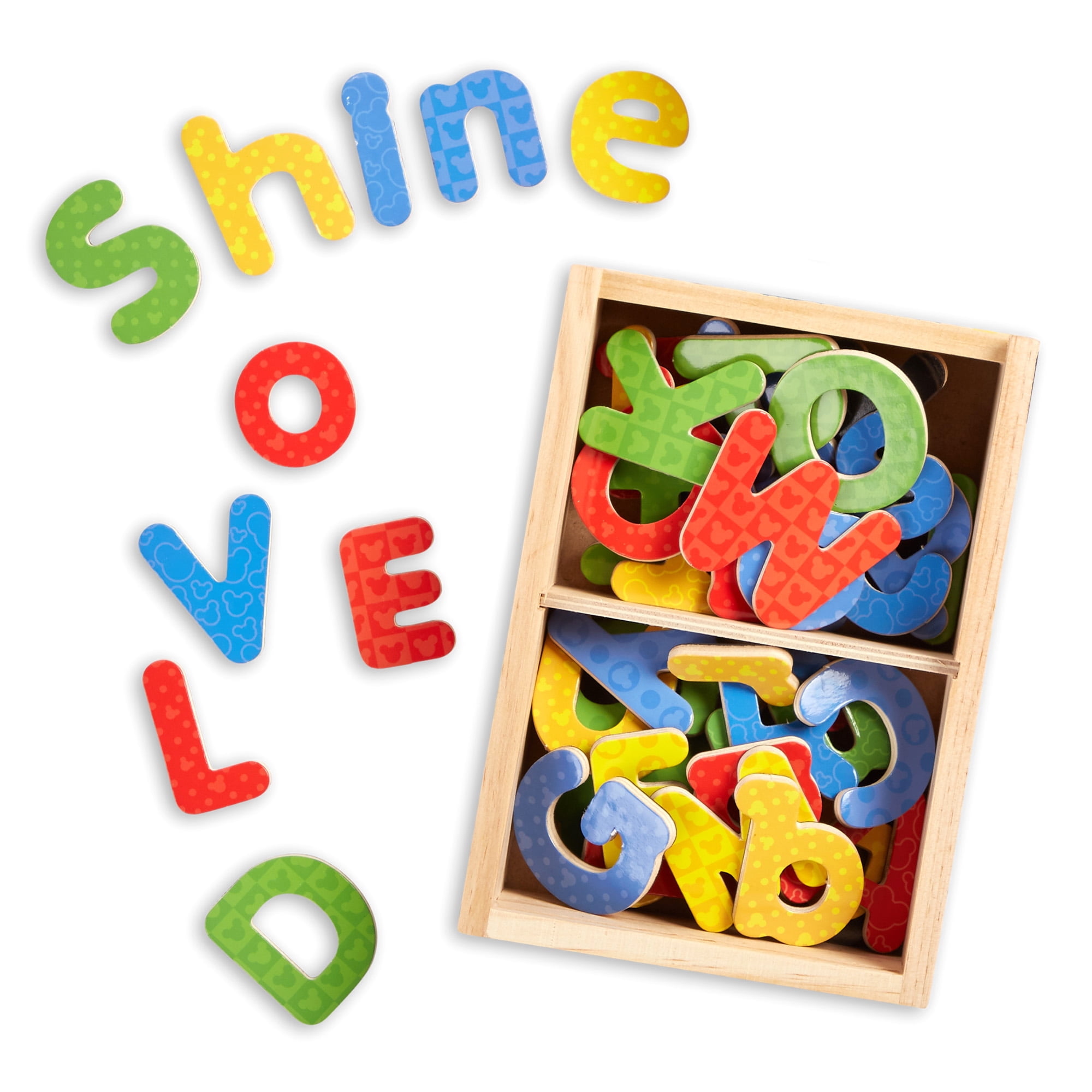 52 Pc Magnetic Letters & Numbers for Toddlers Plastic Alphabet ABC 123 Magnets 