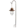 thumbnail image 1 of 1 lámpara de farol solar vintage colgante de metal para jardín con multi, 1 of 9