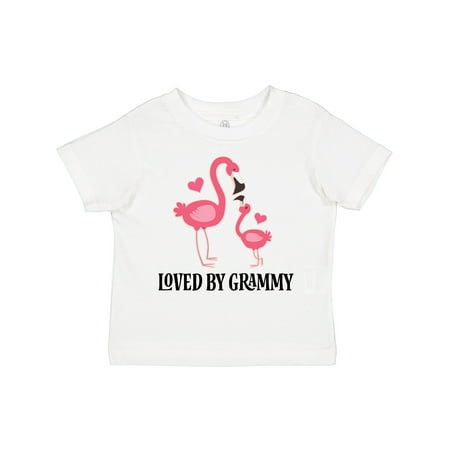 

Inktastic Grammy Loves Me Flamingo Grandchild Gift Toddler Toddler Girl T-Shirt