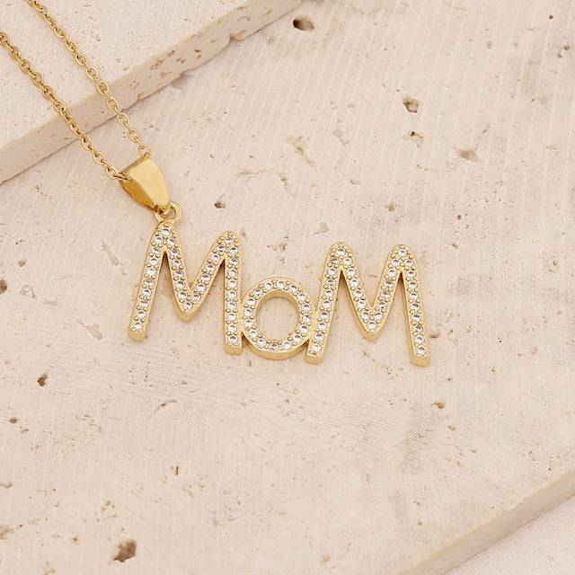 Nvzi Ideas de regalos para el Día de la Madre - Collar del Día de la Madre para Madre para mamá de hijo Regalos para ella Regalos para mamá Regalo del Día de la Madre (B)