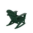 thumbnail image 6 of GARDEN 2-Piece Set Plastic Outdoor Rocking Chair with Square Side Table Included, Dark Green, 6 of 11