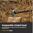 thumbnail image 3 of 8 lb. Splitting Maul - 36" Shock-Absorbing, Comfort Grip Handle - Rust Resistant Forged Steel Blade - Wood Splitter Maul for Hardwood - Split Wood for Campfires - Bushcraft Gear, 3 of 7