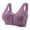 Purple, variant on Front Close Bras For Women Wireless Comfort Bras Seamless Cotton Adjustable Front Closure Sleep-Friendly Home Leisure Black Nude Sizes 32-40 B/C/D 1-Pack
