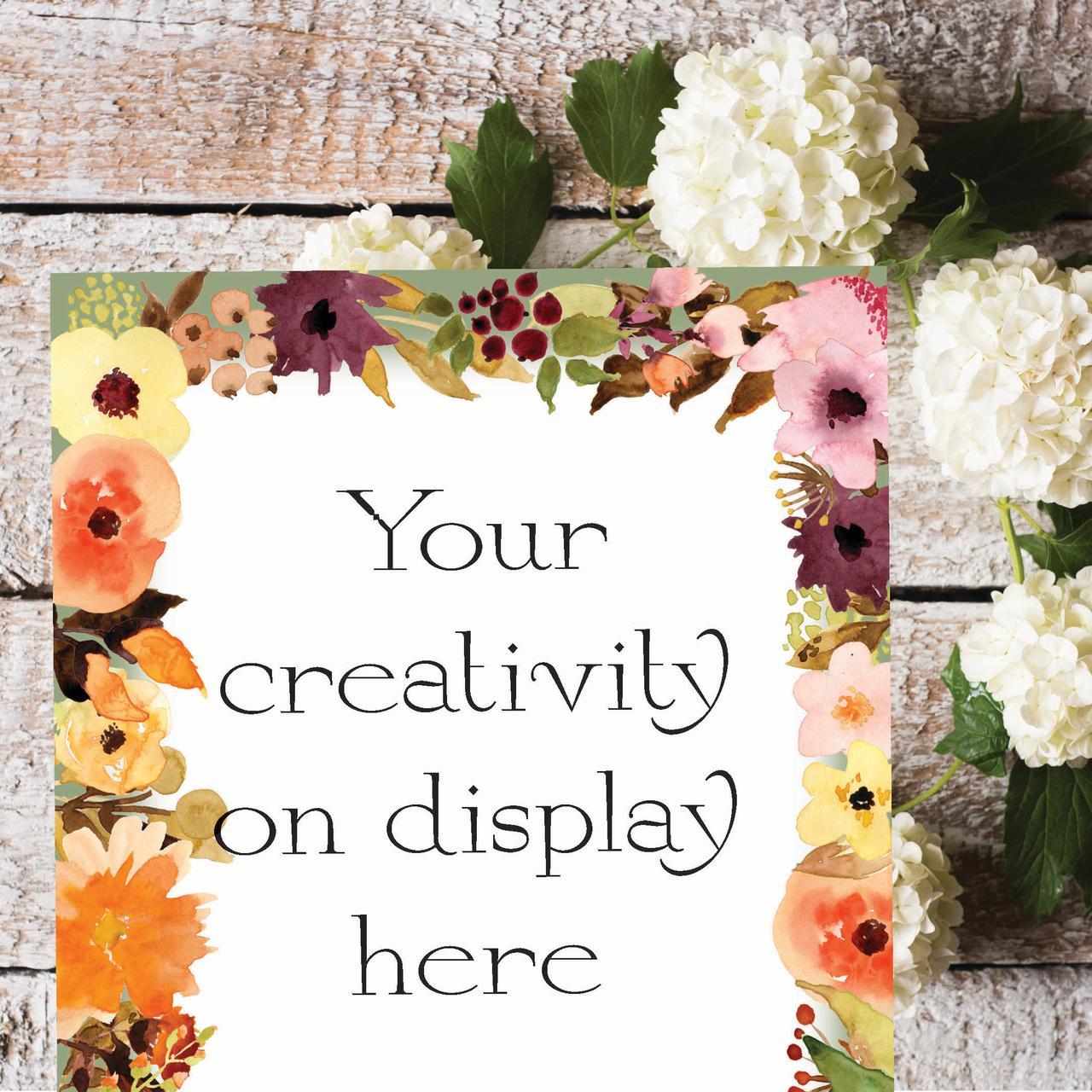 Fall Floral Letterhead Laser & Inkjet Printer Paper