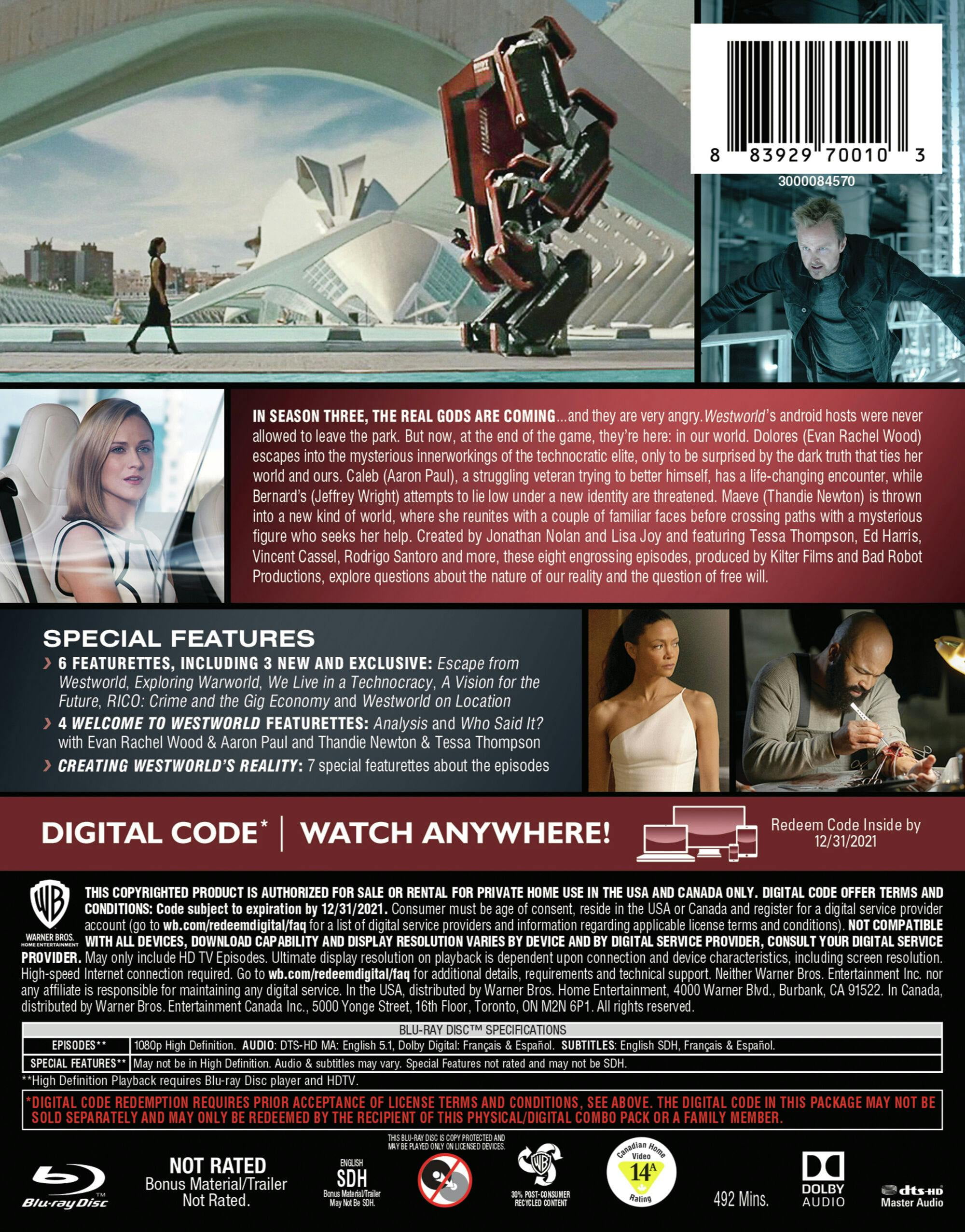 Westworld: Season Three - The New World (Box Set) [Blu-ray
