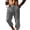 Gray, variant on Men's Cotton Linen Capri Pants Casual Straight Leg Beach Cropped Pant Elastic Waist Summer Lightweight Drawstring Lounge Capris with Pocket