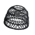 thumbnail image 4 of MERIGLARE Rustic Rattan Weave Retro Chandelier Light Cover for House Dining Table Home Black, 4 of 9