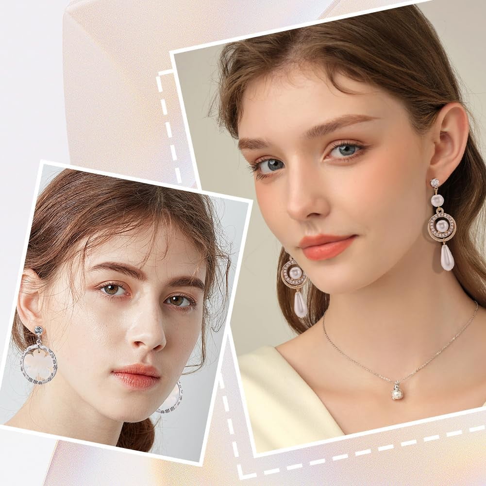 160 Pcs Rhinestone Earring Posts & Backs Kit - 4mm,5mm,6mm,8mm, Gold Tone With Loops For DIY Jewelry Making