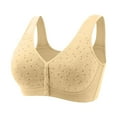 thumbnail image 5 of Uqiangy Front Close Bras for Women Plus Size Push Up Bras for Women Women's Bras Sports Bras for Women Plus Size Bras for Women Padded Bras for Women Small Breast No Wire Bras for Women Khaki 2XL, 5 of 7