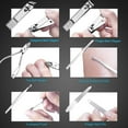 thumbnail image 4 of Juego de manicura, cortaúñas, kit de pedicura, 18 piezas, kit de manicura de acero inoxidable, kits de aseo profesional, herramientas para el cuidado de las uñas con lujoso estuche de viaje Sailing Electrónica, 4 of 6