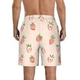 thumbnail image 3 of Kdxio Strawberries Pattern Mens Casual Shorts - Drawstring Summer Beach Sports Shorts for Men, 3 of 9