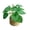 Multicolor16, variant on WWG Artificial Potted Plant, Plastic Foliage Arrangement with Handwoven Straw Pot, 5.91x3.94x3.94in, 5 Leaf Styles, Adjustable Branches, Preassembled, for Home Decor Office Desk, Party Decorations