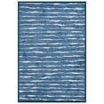 thumbnail image 2 of SAFAVIEH Cottage Alex Striped Indoor/Outdoor Area Rug, Blue, 6'7" x 6'7" Round, 2 of 4