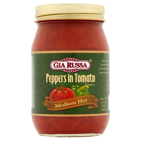 Rtu Hot Pepper - (6 Pack) Gia Russa Medium Hot Peppers in Tomato Sauce, 16 oz