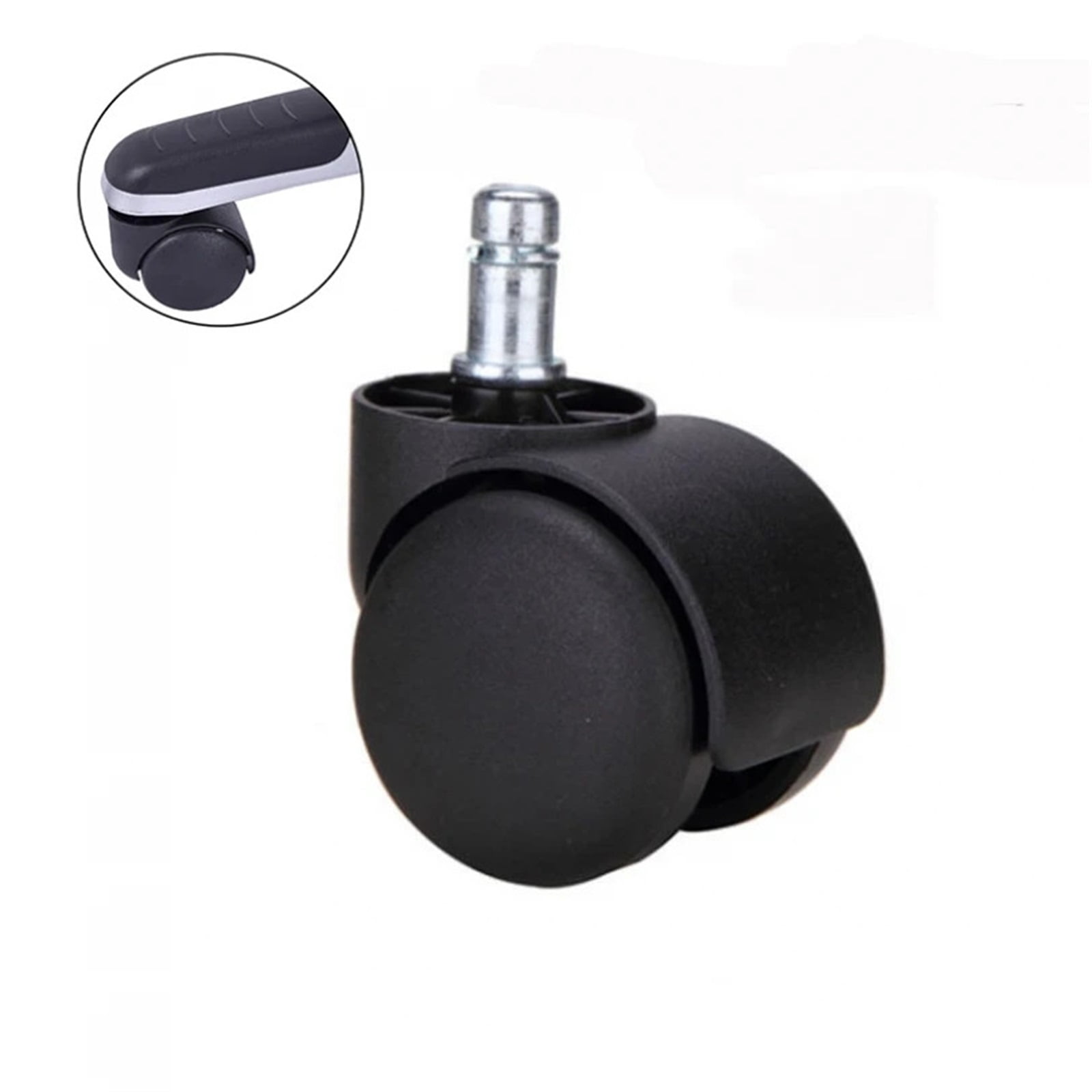 1/2Pcs Chair Wheel Furniture Caster 11mm Screw Swivel Castor Wheels Replace Hardware Trolley Tool For Office / Computer Chairs ,Reliable