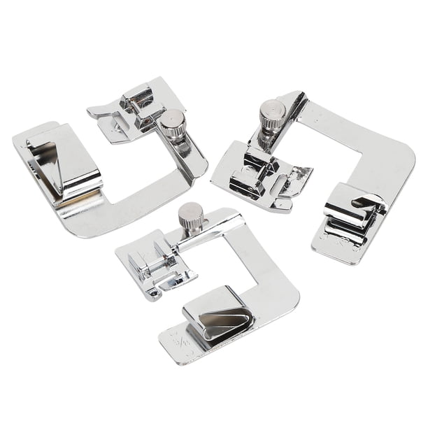 Prensatelas para dobladillo enrollado, 4/8, 6/8, 8/8, accesorios para máquinas de coser y bordar