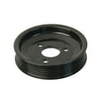 thumbnail image 3 of URO Parts 32427838220PRM Power Steering Pump Pulley Aluminum vs OEM plastic, 3 of 4