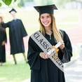 thumbnail image 2 of Sylvtty 2025 Graduation Sash Glass of 2025 Graduation Honor Stole Unisex Adults Graduation Sash for High School College Academic Commencements, 2 of 6