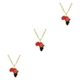 thumbnail image 1 of Baohd Collier Léger et Confortable avec Pendentif Carte Afrique Angola Minimaliste 3Set, 1 of 6