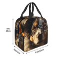 thumbnail image 3 of Sikiie Flower Crown Dog Lunch Bag for Women & Men Adult Insulated Lunch Box, Food Lunch Containers Lunch Tote Bags for Work, Travel, Outdoor, 3 of 8
