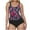 Purple, variant on Erwazi Tankini Swimsuits for Women Two Piece Tummy Control Bathing Suits Ruched Drawstring Swimwear Swim Top with Bottom